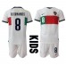Cheap Portugal Bruno Fernandes #8 Away Football Kit Children World Cup 2022 Short Sleeve (+ pants)
